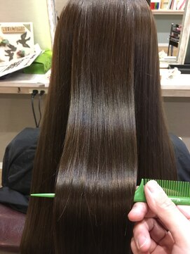 ヘアーメイクロージー 八軒店 (HAIR MAKE ROSY) 髪質改善トリートメントミルクティーベージュノンジアミンカラー