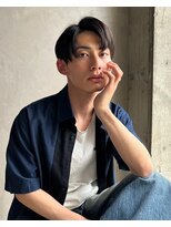 ナチュラルストレートセンターパート