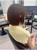 小顔タッセルボブ×ぱつっとボブ[美髪/縮毛矯正/丸型卵型]