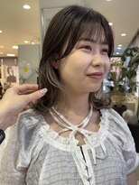 プランタン フォー ヘアー(printemps FOR HAIR)&nbsp;__インナーカラー__ホワイトベージュ__ブリーチカラー__