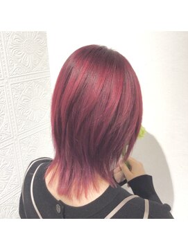 ヴィヴァーク 拝島駅前店(vivarc) くびれボブミニウルフ透明感ピンクカラー