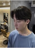 毛流れニュアンスセンターパート