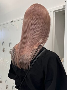 サンクプロジェクト(cinq PROJECT) ミルクティーベージュダブルカラーハイトーンレイヤーカット韓国