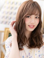 カバーヘア イヴ 戸頭店(COVER HAIR EVE)&nbsp;★ミルクティーピンク小顔抜け感フェミニンロング20代30代★1