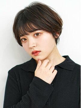 前下がりショート・ボブ/絶壁解消/前髪あり/40代/30代/内巻き