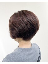 ヘアー ホスピタル ソアン(hair hospital soan)&nbsp;ピンクブラウン  ×  刈り上げショート