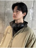 men's/ニュアンスパーマ/リバースセンターパート/眉毛/新宿