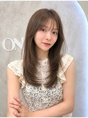ブリーチなしダブルカラーヘーゼルベージュ