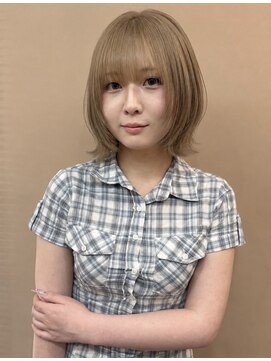 ラニヘアサロン(lani hair salon) ミルクティーベージュ/ブリーチ/ハイトーン