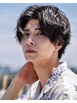 トラスト ザ バーバー 東京駅日本橋店(TRUST the Barber)&nbsp;シャドウパーマ/センターパート