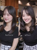 ヴィヴィッド オモテサンドウ(ViViD omotesando)&nbsp;ペタっと解消！セミロングレイヤー/ケア縮毛矯正