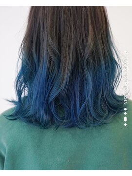 ジャムズヘアアンドスパ 岩国店(JAM's hair &spa) ブルーグラデーション