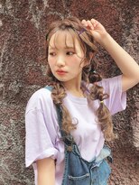 ユアーズ ヘアー 新宿EAST(youres hair)&nbsp;大人可愛い　カジュアル　可愛い　ツインテール　夏ヘア　mayo