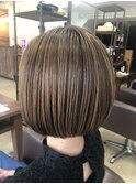 ナチュラルハイライトボブ
