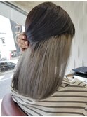 20代30代大人可愛い/インナーカラー/グレー/シルバー/ブリーチ