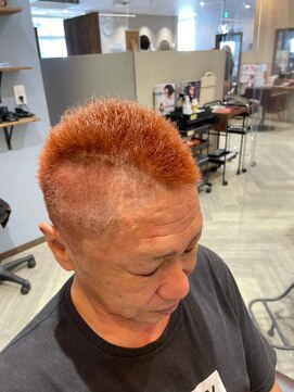 バグズ ヘアデザイン 桔梗が丘店(Baguz HAIR DESIGN) フェードカットベリーショートモヒカンスタイル30代40代50代