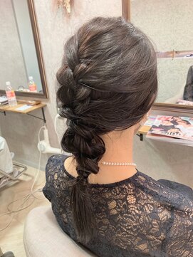 ユッカ エコル 塚口(YUCCA ekolu) 【ANNA】ヘアセット/編みおろし/シンプル/ヘアアレンジ