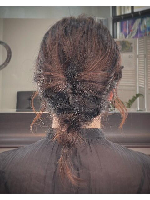 玉ねぎヘアアレンジ