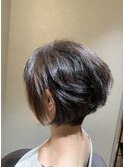 顔まわり縮毛矯正×ショートボブ