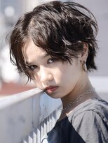 ロアー ヘアー マックイーン 流山おおたかの森店(RAWR hair McQueen) 【RAWR】メンズライク_センターパートパーマスタイル