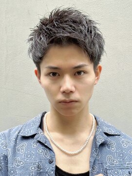 ロンド ローガン 名駅(Lond LOGAN) アップバング 短髪 メンズカット 眉毛