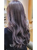 【U Hair】透明感パープルアッシュ×美髪ロング