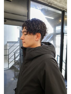 スレイ 西宮(SLAY) 波巻きハイライトアップバングツーブロックマッシュ