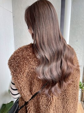 フーコー 小倉魚町店 (fuhcoh) ブリーチ有カラー　ミルクティー