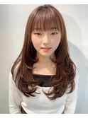 韓国風バタフライカット10代20代30代40代◎顔周りレイヤー