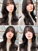 ソア 渋谷(soar)&nbsp;シースルーバングうる艶髪艶感似合わせカット美髪大人美人