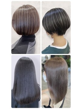 美容室フルール 20代30代40代ストレート髪質改善艶感