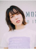 ハネ感ミディアムショート20代/30代/40代/ハレマチ通り