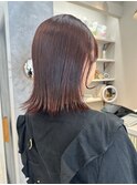 外はねボブ きりっぱなし 韓国風 髪質改善トリートメント