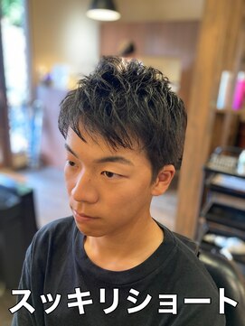 クラッキ ヘアークリエイション(CRAQUE hair creation) ショートレイヤー×ツーブロックなし