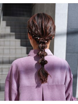 ヘアアレンジメント ボガスティーズ 溝の口店(Hair arrangement Vogusty's) 編み下ろし