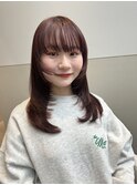 くびれレイヤー小顔カット☆前髪イメチェンミディボブルフ