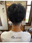 20代30代40代ナチュラル束感ショート爽やかツーブロックマッシュ