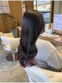 裾カラーレッド