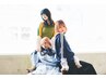 【ショート&ボブ限定】カット+カラー+イヤリングカラー+高保湿TR【ブリーチ】
