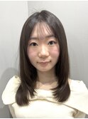 コンサバストレートヘア　韓国ヘア
