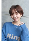 丸みのある小顔ショート