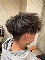 ヘア ルーナ バイ アプリーレ(hair lune by Aprire)&nbsp;メンズツイストスパイラルパーマアッシュカラー10代20代30代