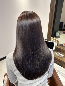 ソリス(Solis) ブリーチなしショコラブラウン×髪質改善トリートメント