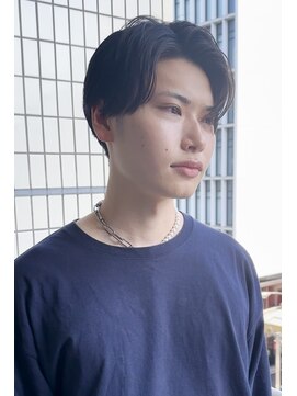 ロンドプランタン 恵比寿(Lond Printemps) ★フェザーショート 刈り上げセンターパート ブルーカラー