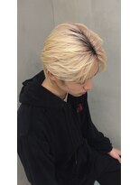 メンズペレ 渋谷(MEN'S PELE)&nbsp;ブルーブラック/スペインカール/スパイキーショート/渋谷