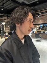 オーガニック アトリエ 大宮(organic+atelier)&nbsp;波巻きパーマメンズマッシュセンターパートツイストパーマウルフ
