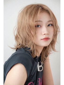 ソース ヘア アトリエ 京橋(Source hair atelier) ケアブリーチ♪透明感ミルクティーベージュ