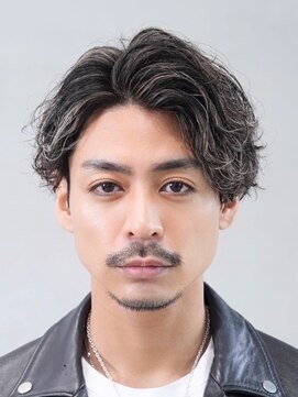 フィフス(fifth) 波巻きハイライトパーマメンズ刈り上げマッシュグランジ30代40代