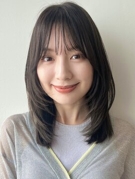 ガーデン 銀座(GARDEN) レイヤー/ひし形/ハッシュカット/暗めカラー/オリーブブラウン