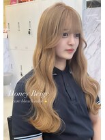 アリュウル 表参道 青山(Allure) ケアブリーチ2回~/ハニーベージュ*フェイスレイヤーカット